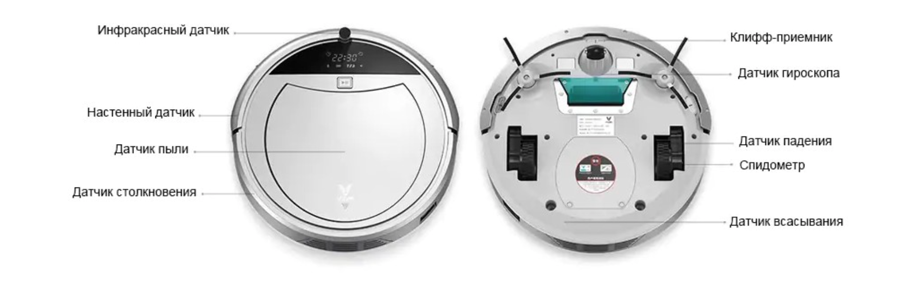 Робот-пылесос Xiaomi Viomi Internet Robot Vacuum Cleaner VXRS01 Silver 3
